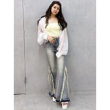 ハイウエストSIDEフリンジフレアデニムパンツ | GYDA | 詳細画像36