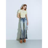 ハイウエストSIDEフリンジフレアデニムパンツ | GYDA | 詳細画像38