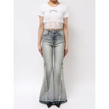 ハイウエストSIDEフリンジフレアデニムパンツ | GYDA | 詳細画像48