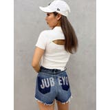 BACK OPENハーフスリーブPOLOニットトップス | GYDA | 詳細画像17