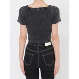 ハーフスリーブブリーチWファスナーリブニットトップス | GYDA | 詳細画像39 