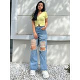 ハーフスリーブブリーチWファスナーリブニットトップス | GYDA | 詳細画像4 