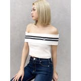 オフホワイト | SymmetryGYDAオフショルニットトップス | GYDA