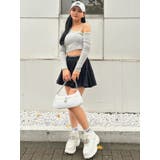 GD BICOLORワンショルダーデザインショートトップス | GYDA | 詳細画像24 