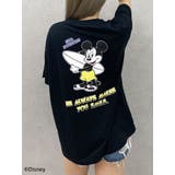 ブラック | Mickey Mouse / バックプリントBIG Tシャツ | GYDA