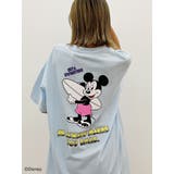 スカイブルー | Mickey Mouse / バックプリントBIG Tシャツ | GYDA