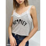 グレー | Mickey Mouse / レースデザインタンクトップ | GYDA