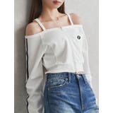 GD track 2ラインオフショルトップス | GYDA | 詳細画像1 