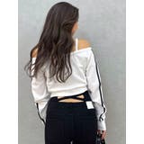 GD track 2ラインオフショルトップス | GYDA | 詳細画像4 