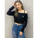 ブラック | GD track 2ラインオフショルトップス | GYDA