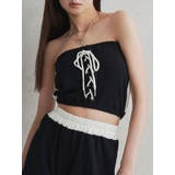 ブラック | 2WAYレースアップベアトップス【SETUP着用可】 | GYDA