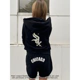 ブラック | GYDA［MLB］バックロゴスウェットショートパーカー | GYDA