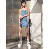 GD SIDE 2ラインカットデニムベアワンピース【SETUP着用可】 | GYDA | 詳細画像11