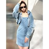 GD SIDE 2ラインカットデニムベアワンピース【SETUP着用可】 | GYDA | 詳細画像13