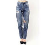 ハイウエストVintage Edge ダメージストレートデニムパンツ | GYDA | 詳細画像16 