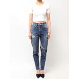 ハイウエストVintage Edge ダメージストレートデニムパンツ | GYDA | 詳細画像24 