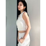 ハーフZIPノースリブリーチポロニットトップス | GYDA | 詳細画像16 