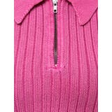 ハーフZIPノースリブリーチポロニットトップス | GYDA | 詳細画像30 