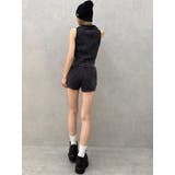 ハーフZIPノースリブリーチポロニットトップス | GYDA | 詳細画像6 