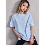 スカイブルー | GAME HOLIC BUNNY BIG Tシャツ | GYDA