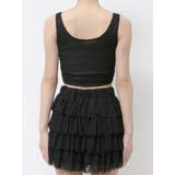 Mix material コルセットデザイントップス | GYDA | 詳細画像20 