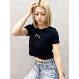 GDカットアウトハーフスリーブテレコトップス | GYDA | 詳細画像22