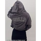 チャコールグレー | NBA STONEスウェットショートパーカー | GYDA