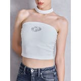 オフホワイト | チョーカー付きGDパイルビスチェ【SETUP着用可】 | GYDA