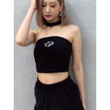 ブラック | チョーカー付きGDパイルビスチェ【SETUP着用可】 | GYDA