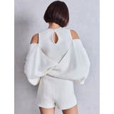 アームギャザーレイヤードニットロンパース | GYDA | 詳細画像9