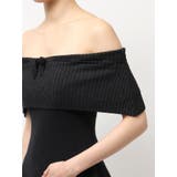 ラメオフショルリボンハーフスリーブニットワンピース | GYDA | 詳細画像13 