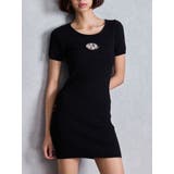 GD bijou MOLD ハーフスリーブ ニットワンピース | GYDA | 詳細画像1