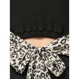 レオパードバックリボンテレコミニワンピース | GYDA | 詳細画像35 