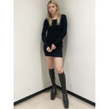 レオパードバックリボンテレコミニワンピース | GYDA | 詳細画像9