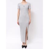 GGプレートハーフスリーブLONGニットワンピース | GYDA | 詳細画像9 