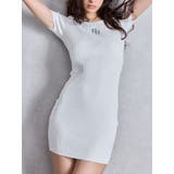 オフホワイト | GGプレートハーフスリーブニットワンピース | GYDA