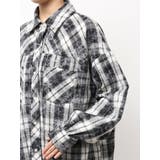 processing checkered print looseシャツ | GYDA | 詳細画像19
