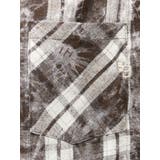 processing checkered print looseシャツ | GYDA | 詳細画像25