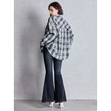 processing checkered print looseシャツ | GYDA | 詳細画像4