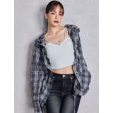 GG drawstringフードチェックシャツ | GYDA | 詳細画像10 