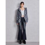 GG drawstringフードチェックシャツ | GYDA | 詳細画像13 