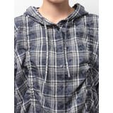 GG drawstringフードチェックシャツ | GYDA | 詳細画像18 