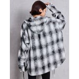 GG drawstringフードチェックシャツ | GYDA | 詳細画像3 