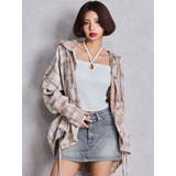 GG drawstringフードチェックシャツ | GYDA | 詳細画像6 