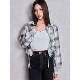 ドロストショートGRUNGEチェックシャツ | GYDA | 詳細画像2 