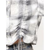 ドロストショートGRUNGEチェックシャツ | GYDA | 詳細画像21 