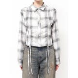 ドロストショートGRUNGEチェックシャツ | GYDA | 詳細画像23 
