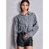 ドロストショートGRUNGEチェックシャツ | GYDA | 詳細画像8 