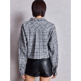 ドロストショートGRUNGEチェックシャツ | GYDA | 詳細画像9 