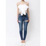 ビジューストーンストラップ2WAYリボンブラウス | GYDA | 詳細画像17 